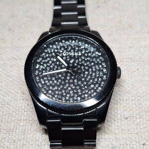 Fossil Black Stainless Steel Watch